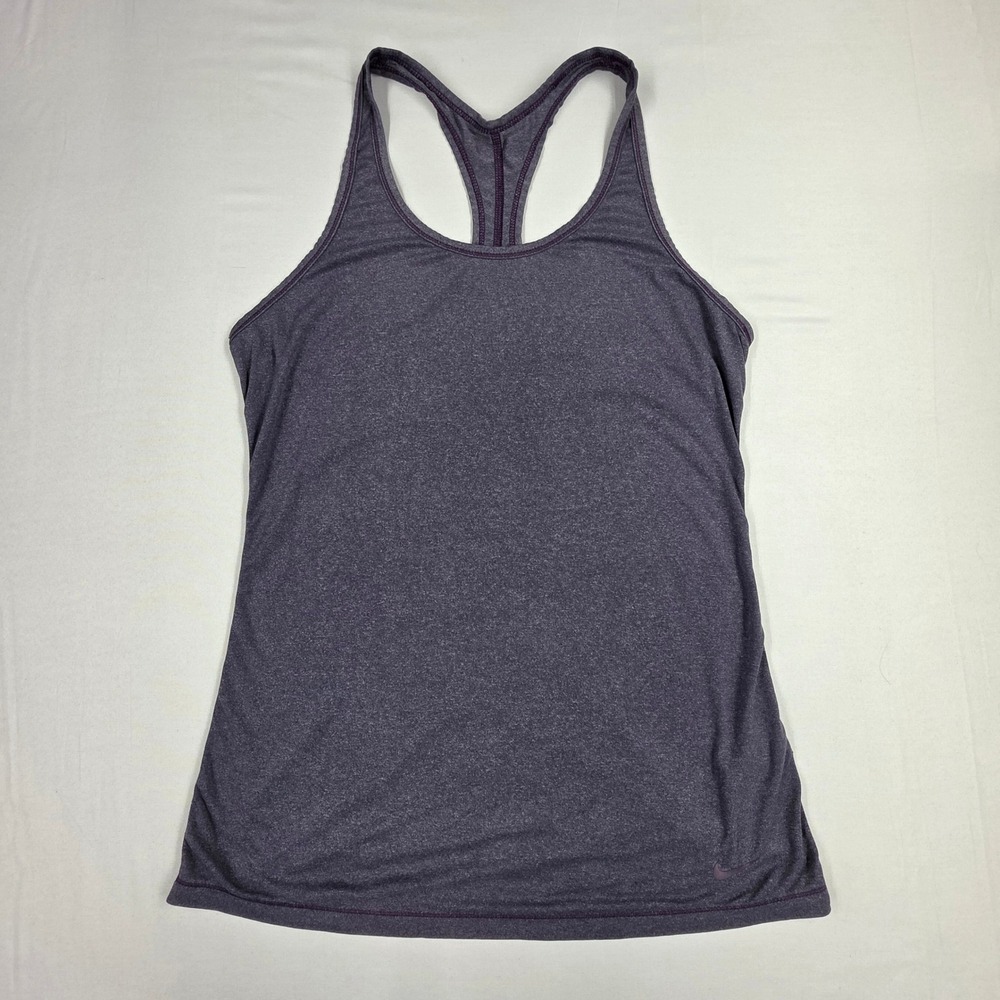Nike Womens Heathered Purple Racerback Tank Top Size M 529746-563